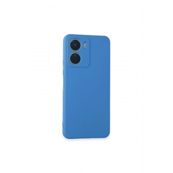 Vivo Y16 Kılıf First Silikon - Mavi