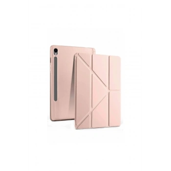 Samsung Galaxy Tab S10 Fe Plus 13.1 Kalemlikli Mars Tablet Kılıfı - Rose Gold