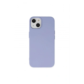 İphone 14 Plus Kılıf Nano İçi Kadife Silikon - Lila