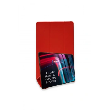 İpad 5 Air 9.7 Kılıf Tablet Smart Kılıf - Kırmızı