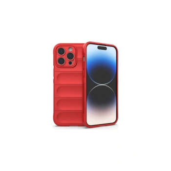 İphone 16 Pro Max Kılıf Optimum Silikon - Kırmızı