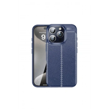 İphone 16 Pro Max Kılıf Auto Focus Kapak - Lacivert