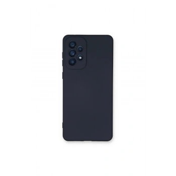 Samsung Galaxy A53 5g Kılıf Nano İçi Kadife Silikon - Lacivert