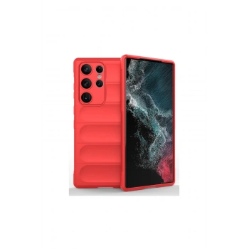 Samsung Galaxy S23 Ultra Kılıf Optimum Silikon - Kırmızı