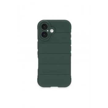 İphone 16 Plus Kılıf Optimum Silikon - Koyu Yeşil