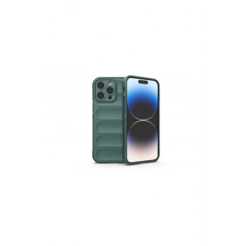 İphone 16 Pro Kılıf Optimum Silikon - Koyu Yeşil