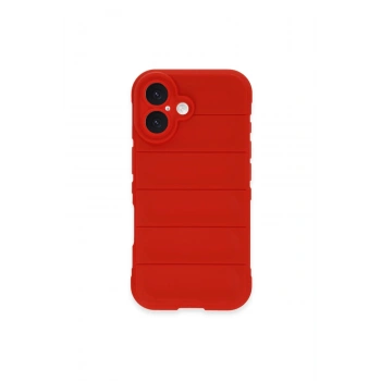 İphone 16 Kılıf Optimum Silikon - Kırmızı