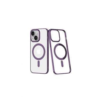 İphone 14 Plus Kılıf Element Magneticsafe Sert Kapak - Mor