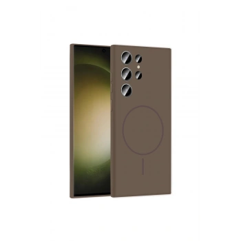 Joko Samsung Galaxy S23 Ultra Kılıf Jully Magsafe Kapak - Kahverengi