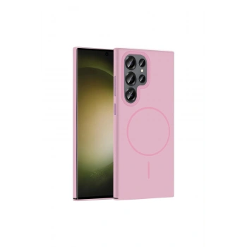 Joko Samsung Galaxy S23 Ultra Broş Magsafe Kapak - Pembe