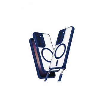 Samsung Galaxy S23 Kılıf Enka Magsafe Silikon Kılıf - Lacivert