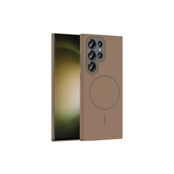 Joko Samsung Galaxy S23 Ultra Broş Magsafe Kapak - Çöl Titanyum