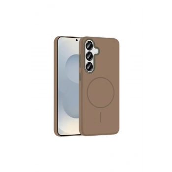 Joko Samsung Galaxy S25 Broş Magsafe Kapak - Çöl Titanyum