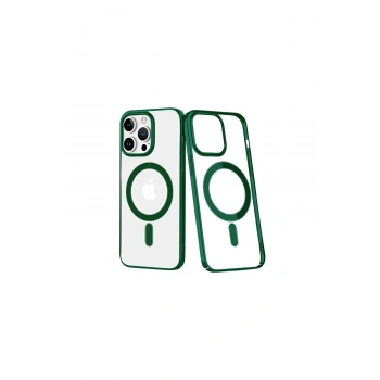 İphone 14 Pro Max Kılıf Element Magneticsafe Sert Kapak - Köknar Yeşili