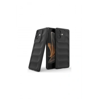 Oppo A3 Kılıf Optimum Silikon - Siyah