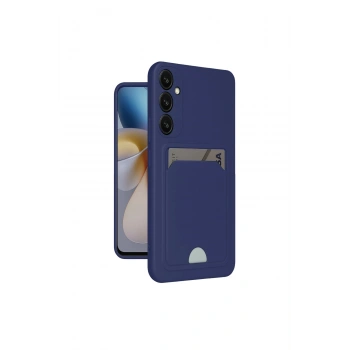 Samsung Galaxy A26 Kılıf Kelvin Kartvizitli Silikon - Lacivert