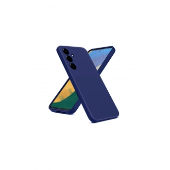 Samsung Galaxy A36 Kılıf Nano İçi Kadife Silikon - Lacivert