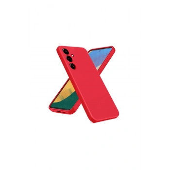 Samsung Galaxy A36 Kılıf Nano İçi Kadife Silikon - Kırmızı