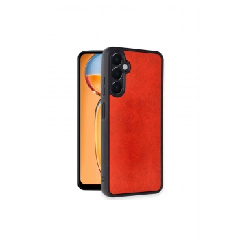 Samsung Galaxy A56 Kılıf Aras Deri Kapak - Kırmızı