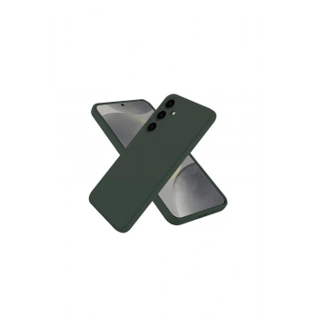 Samsung Galaxy A36 Kılıf First Silikon - Koyu Yeşil