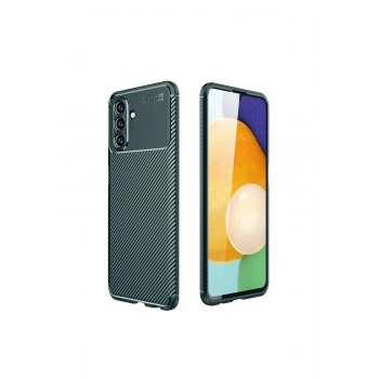 Samsung Galaxy A36 Kılıf Auto Focus Karbon Kapak - Koyu Yeşil
