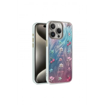 İphone 15 Pro Kılıf Blade Aynalı Desenli Kapak - Desen 4