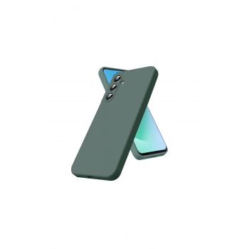 Samsung Galaxy A17 5g Nano İçi Kadife Silikon - Koyu Yeşil