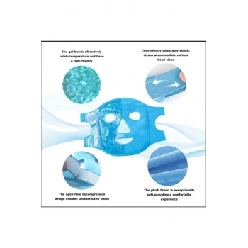 Buz Jel Toplar Termojel Yüz Maskesi, Soğuk Ve Sıcak Terapi Yüz Maskesi