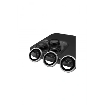 İphone 15 Pro Raze Metal Kamera Lens - Gümüş