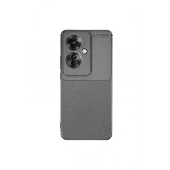 Oppo Reno 11f Kılıf Auto Focus Karbon Kapak - Gri