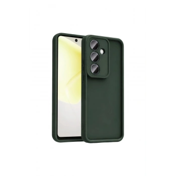 Samsung Galaxy A57 5g Viera Silikon - Koyu Yeşil