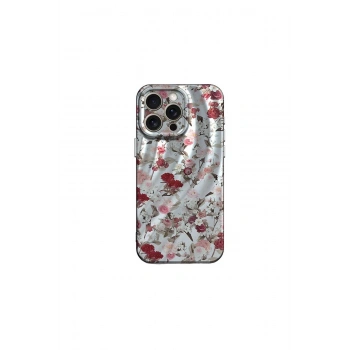 İphone 13 Pro Kılıf Crew Desenli Kapak - Çiçek