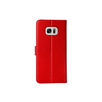 Samsung Galaxy S7 Edge Trend S Plus Kapaklı Kılıf - Kırmızı