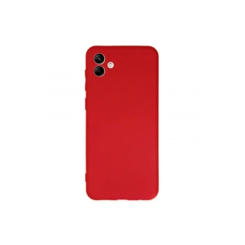 Samsung Galaxy A04 Kılıf First Silikon - Kırmızı