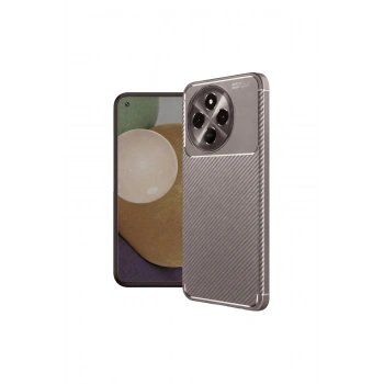 Tecno Spark 30 Pro Kılıf Auto Focus Karbon Kapak - Gri