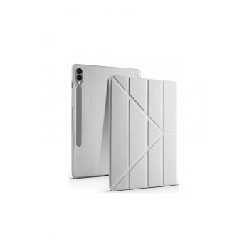 Samsung Galaxy X510 Tab S9 Fe 11 Kılıf Kalemlikli Mars Tablet Kılıfı - Gri
