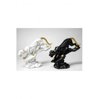 Dekoratif Polyester Panter Figürü Alk4553