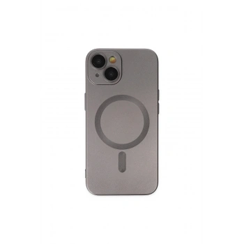 İphone 14 Plus Kılıf Moshi Lens Magneticsafe Silikon - Füme