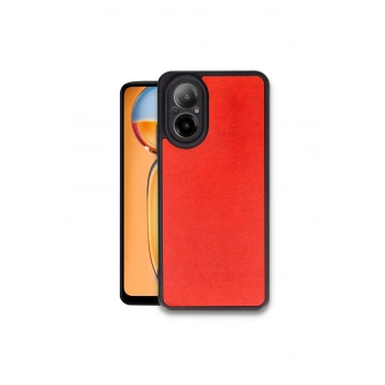 Realme 12 Lite Kılıf Aras Deri Kapak - Kırmızı