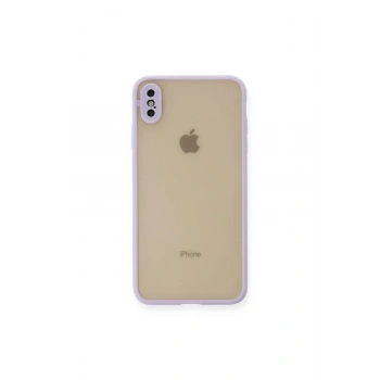 İphone Xs Max Kılıf Montreal Silikon Kapak - Mor