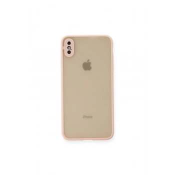 İphone Xs Max Kılıf Montreal Silikon Kapak - Pembe
