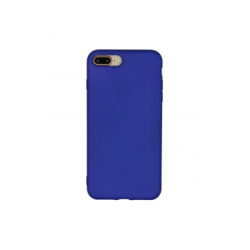 İphone 7 Plus Kılıf Nano İçi Kadife Silikon - Lacivert
