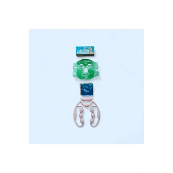 Yüz Maskesi Cilt Bakım Seti – Maske, Buz Küresi, Termo Jel Ve Selülit Masaj Aleti