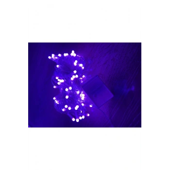 10m 100 Led Damla Uçlu Pembe Işık Şeffaf Kablo Mz-17-9