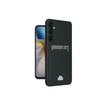 Samsung Galaxy A26 Kılıf Kelvin Kartvizitli Silikon - Siyah