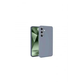 Samsung Galaxy S24 Fe Kılıf Nano İçi Kadife Silikon - Gri