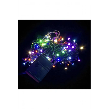 10m 100 Led Damla Uçlu Rgb Işık Siyah Kablo Mz-17-2