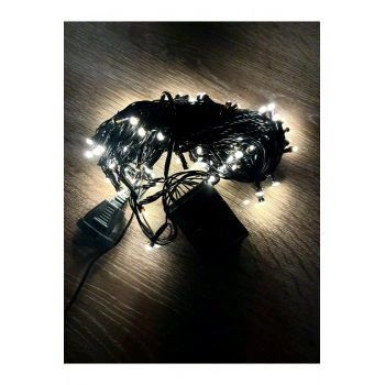 10m 100 Led Damla Uçlu Gün Işığı Siyah Kablo Mz-17-3