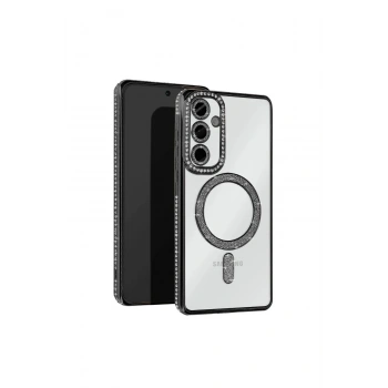 Samsung Galaxy A26 Joke Simli Magneticsafe Kılıf - Siyah