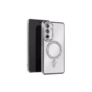 Samsung Galaxy A16 5g Joke Simli Magneticsafe Kılıf - Gümüş